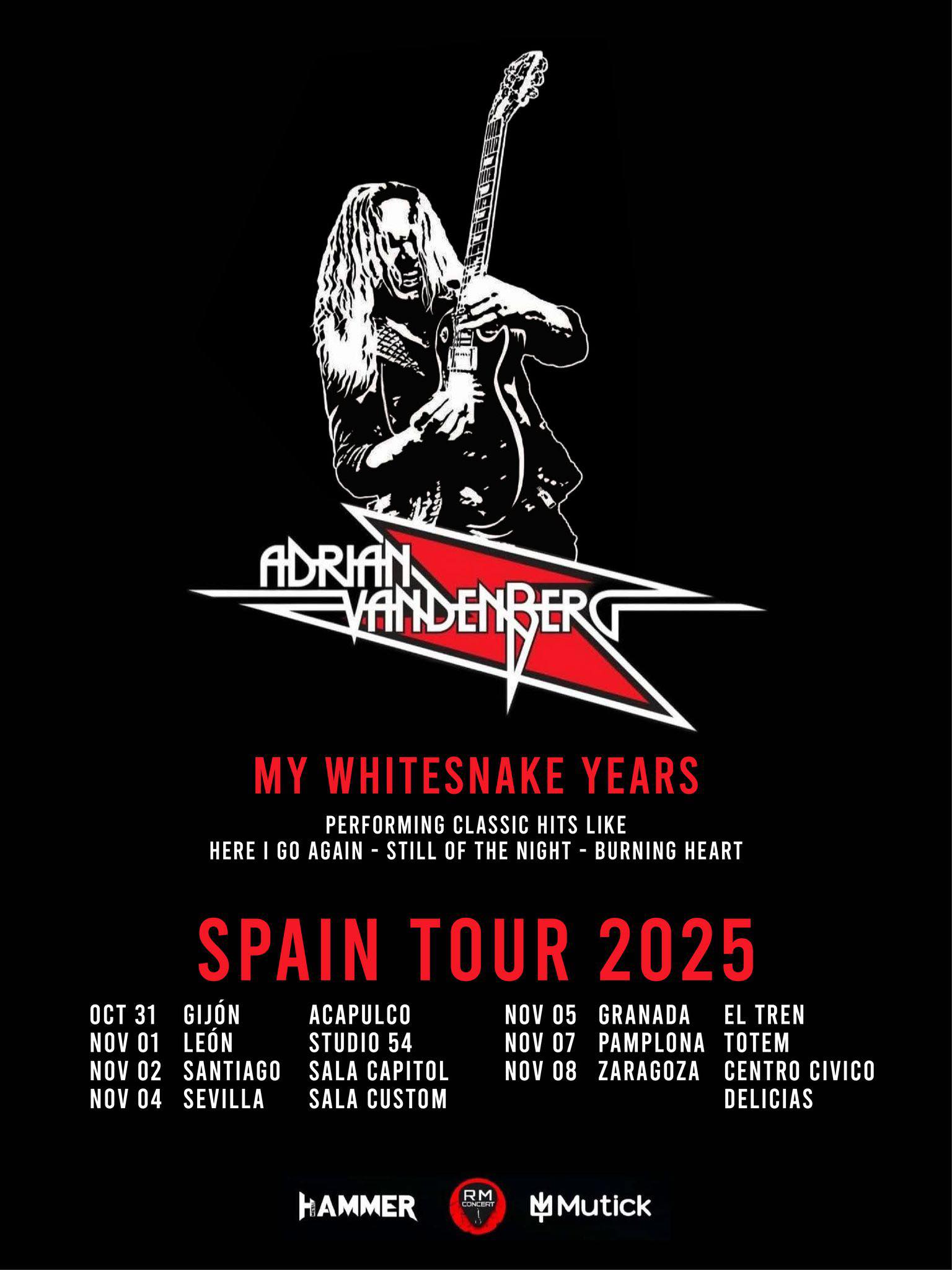 Adrian Vandenberg en España Adrian Vandenberg en España