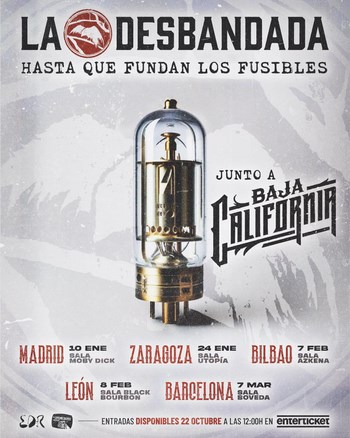 Gira de La Desbandada y Baja California