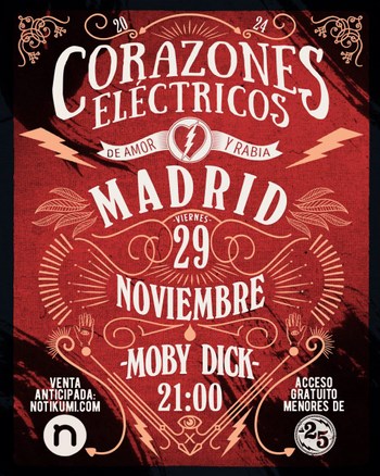 Corazones Eléctricos en Madrid Corazones Eléctricos en Madrid
